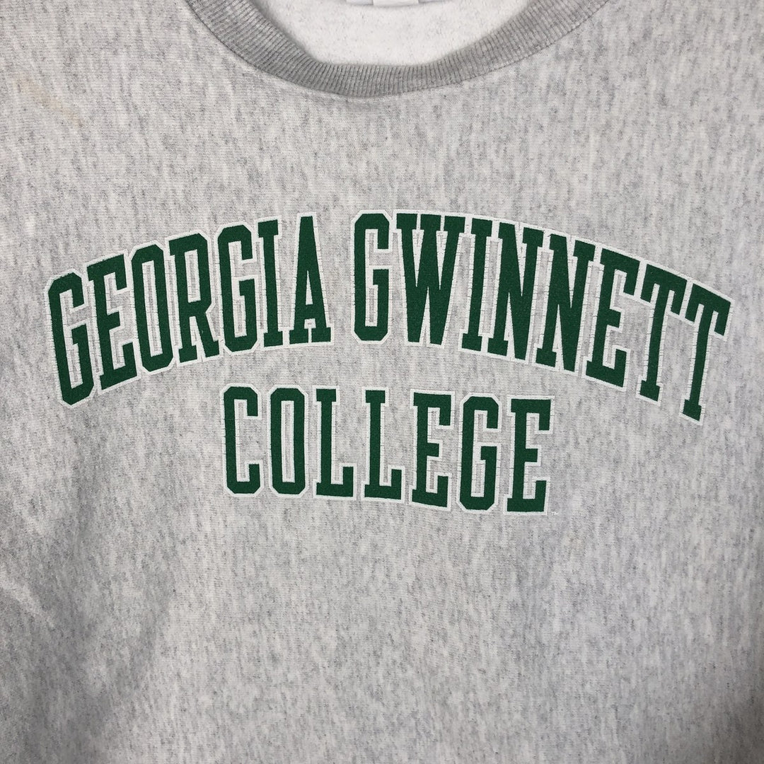 Champion REVERSE WEAVE Reverse Weave College Sweatshirt Trainer Men's L size cotton gray type Vintage Second Hand