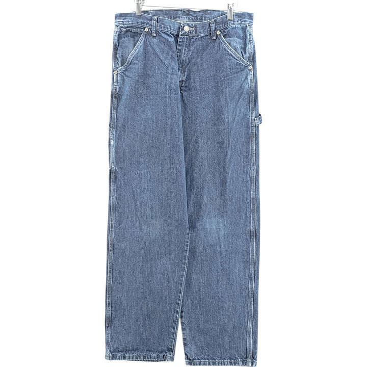 00'S Wrangler CARPENTER denim painter pants for men, equivalent to W34 cotton blue type Vintage Second Hand