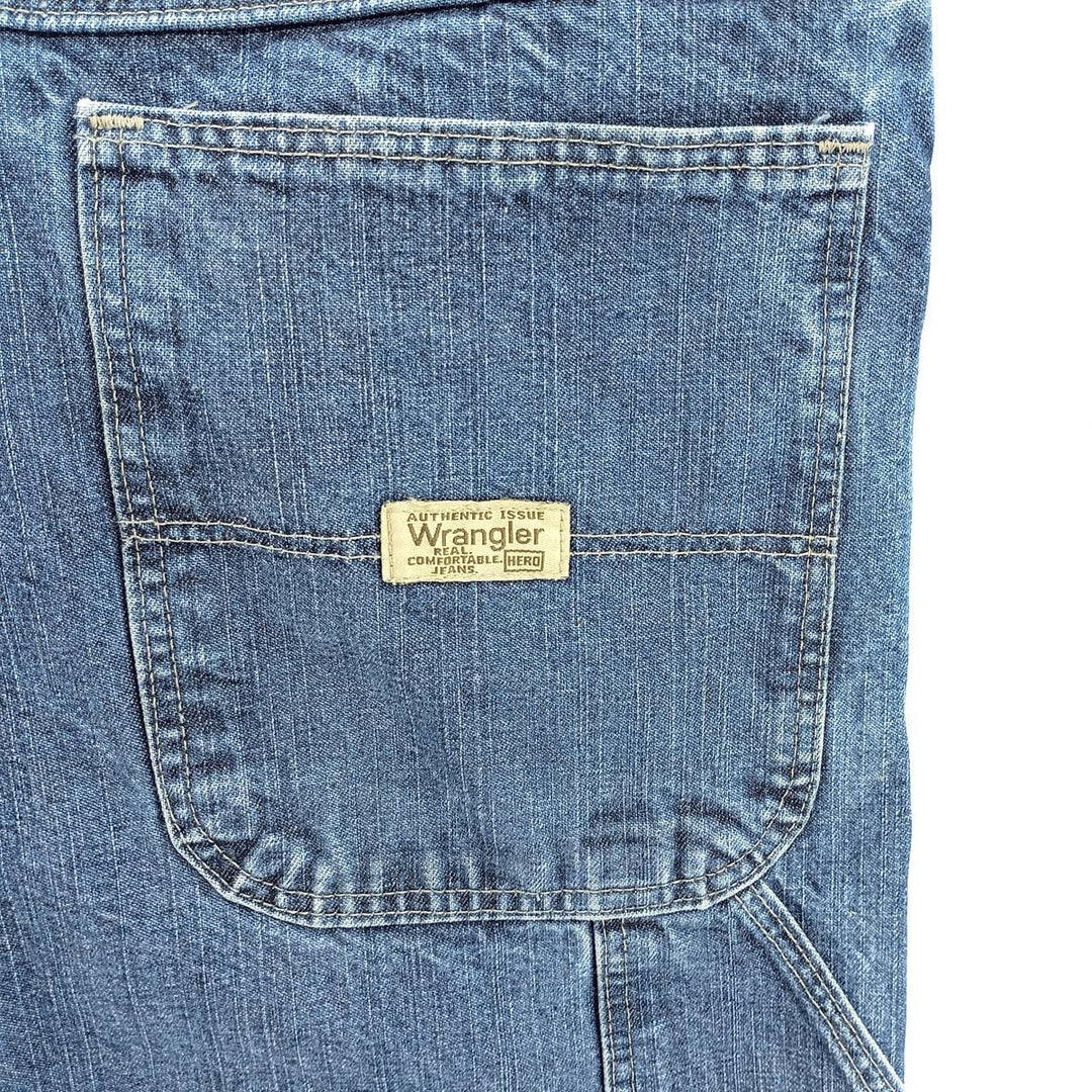 00'S Wrangler CARPENTER denim painter pants for men, equivalent to W34 cotton blue type Vintage Second Hand
