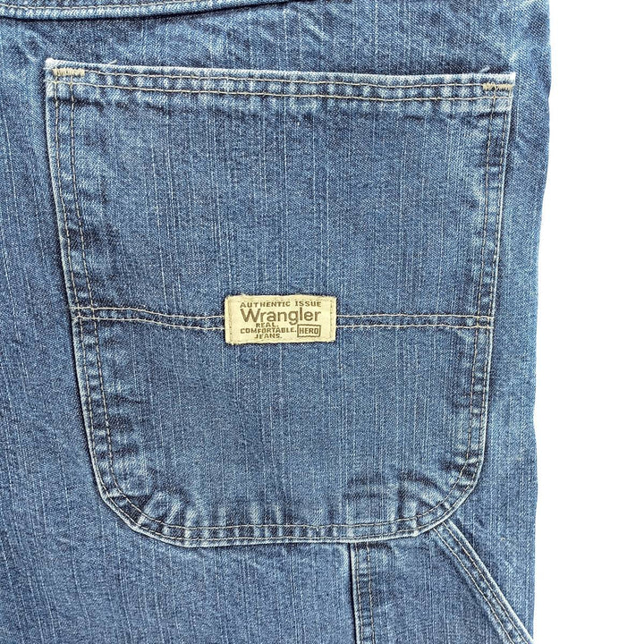 00'S Wrangler CARPENTER denim painter pants for men, equivalent to W34 cotton blue type Vintage Second Hand