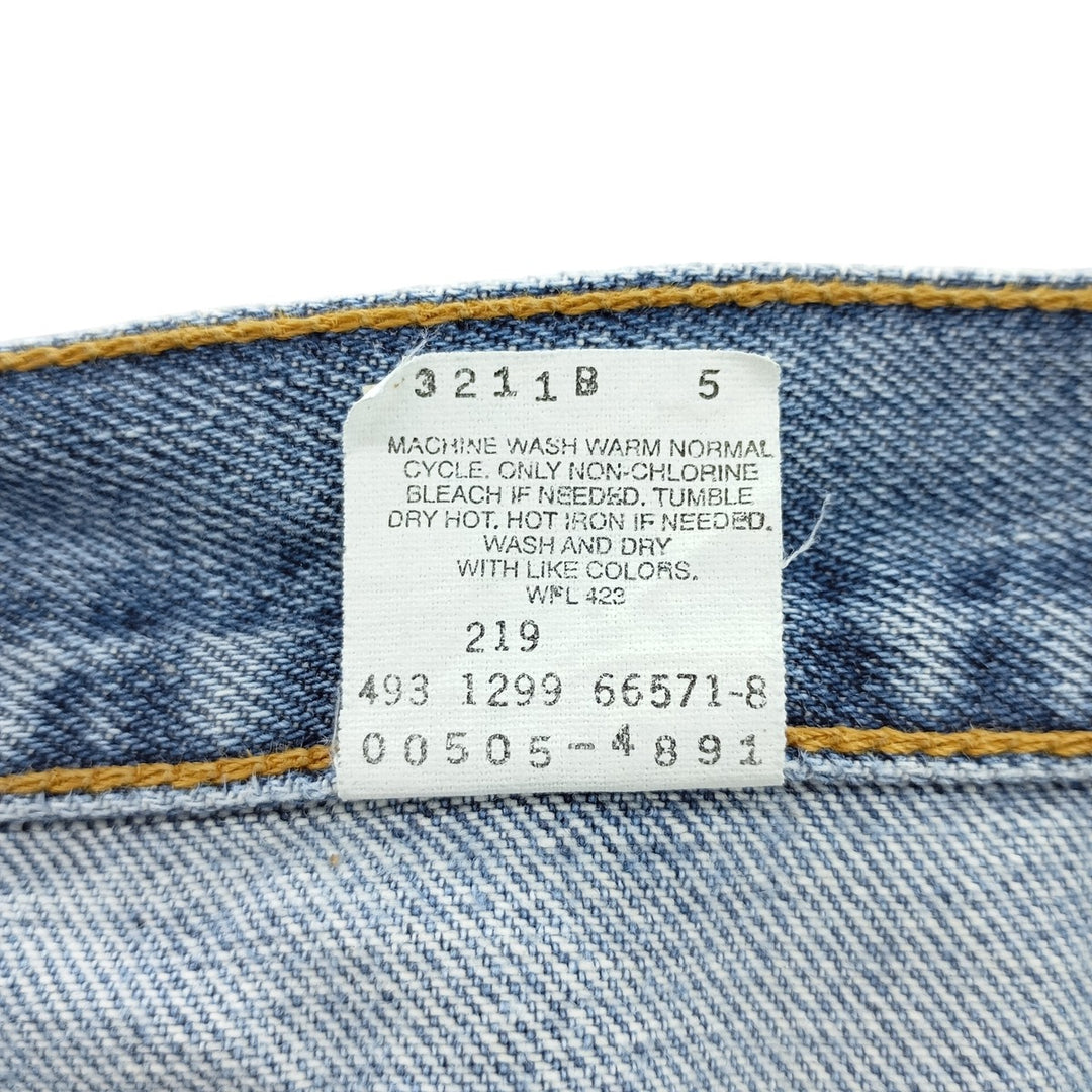 90'S Levi's 505 Regular Fit Straight Leg Tapered Denim Pants, Men's, Vintage, Size W30 cotton blue type Vintage Second Hand