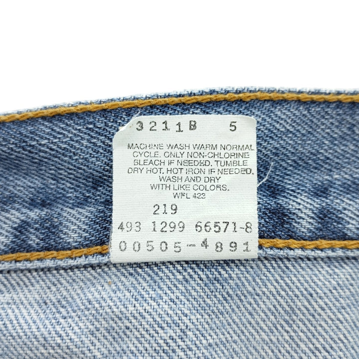 90'S Levi's 505 Regular Fit Straight Leg Tapered Denim Pants, Men's, Vintage, Size W30 cotton blue type Vintage Second Hand