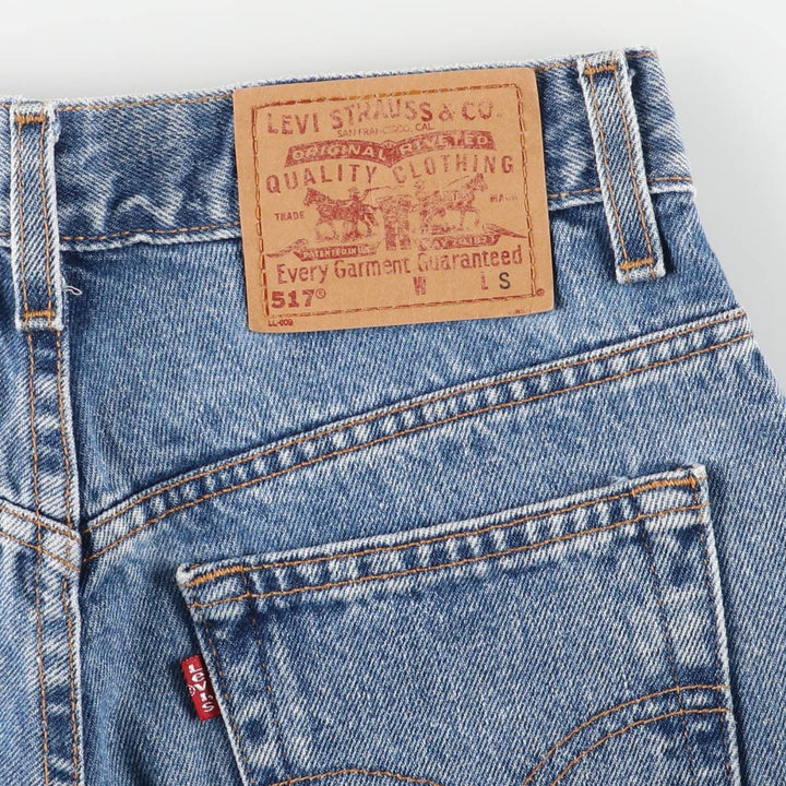 2000'S Levi's 517 Slim Fit Boot Cut Denim Pants, Women's Size L (W28) cotton blue type Vintage Second Hand