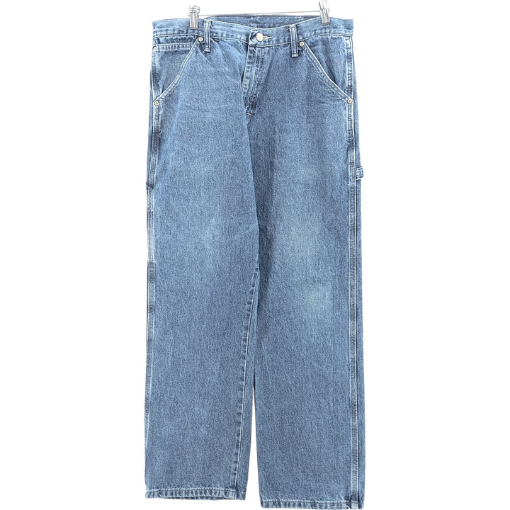 00'S Wrangler CARPENTER denim painter pants for men, equivalent to W34 cotton blue type Vintage Second Hand