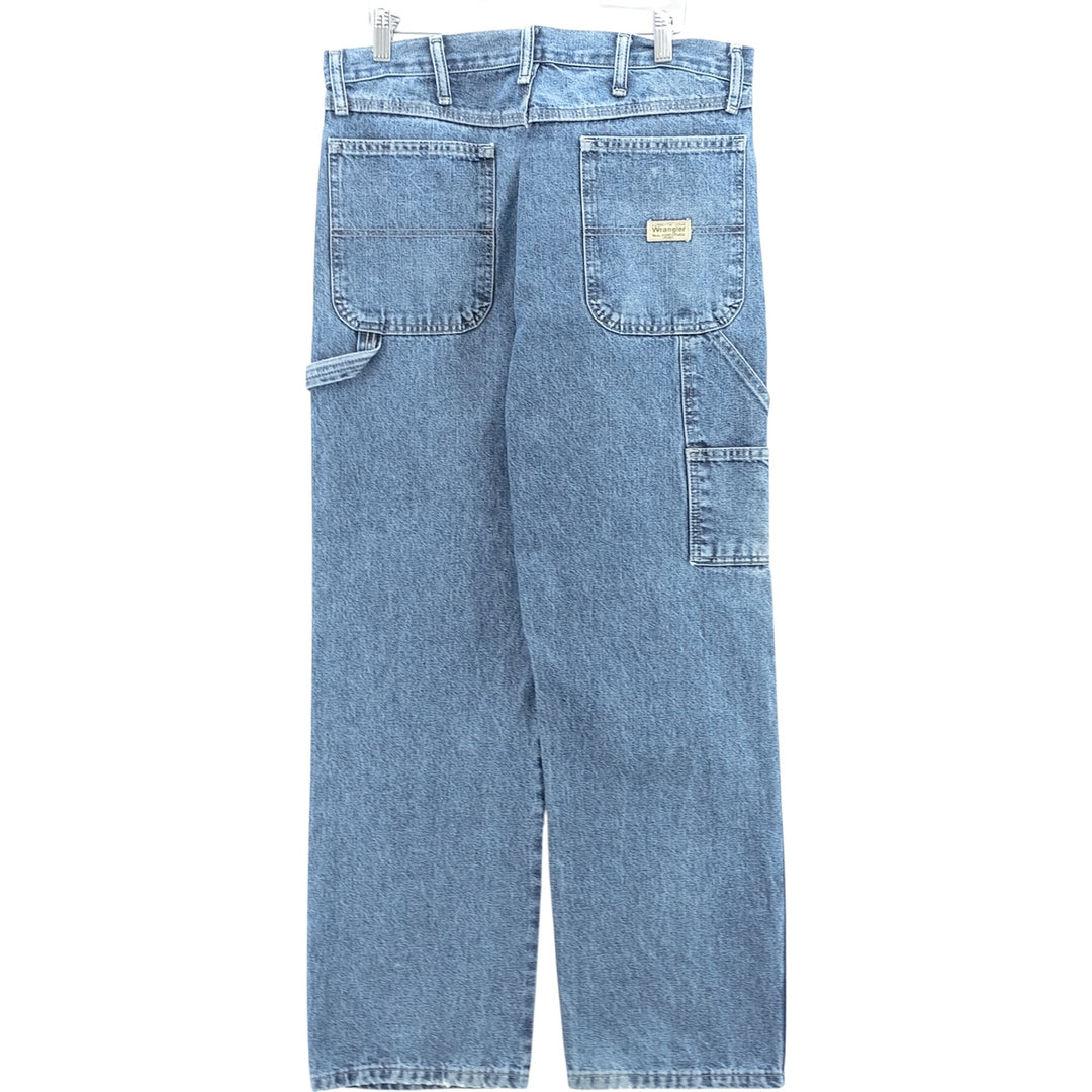 00'S Wrangler CARPENTER denim painter pants for men, equivalent to W34 cotton blue type Vintage Second Hand