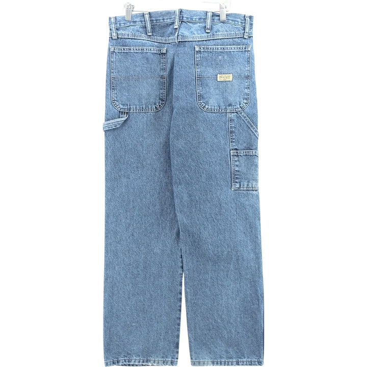 00'S Wrangler CARPENTER denim painter pants for men, equivalent to W34 cotton blue type Vintage Second Hand