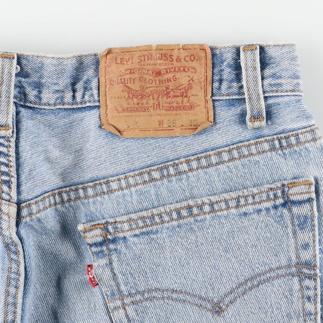 90'S Levi's 501-0133 Tapered Denim Pants, Made in USA, Men's, Size W33, Vintage cotton blue type Vintage Second Hand