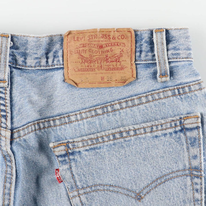 90'S Levi's 501-0133 Tapered Denim Pants, Made in USA, Men's, Size W33, Vintage cotton blue type Vintage Second Hand