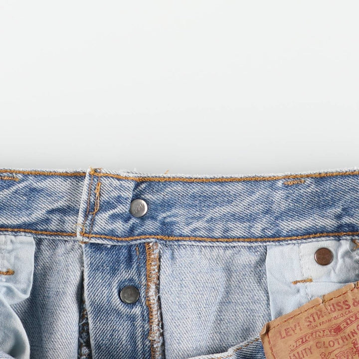 90'S Levi's 501-0133 Tapered Denim Pants, Made in USA, Men's, Size W33, Vintage cotton blue type Vintage Second Hand