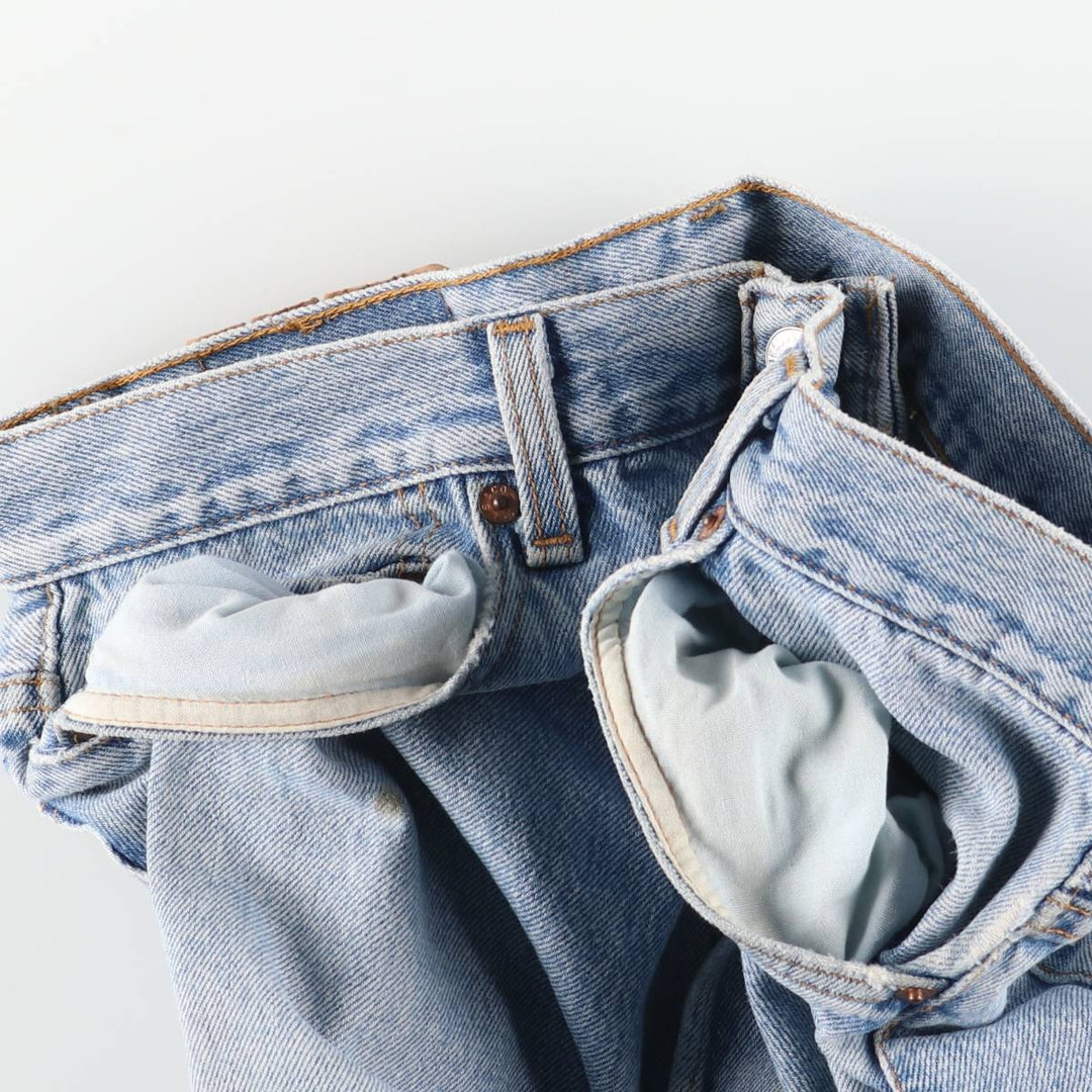 90'S Levi's 501-0133 Tapered Denim Pants, Made in USA, Men's, Size W33, Vintage cotton blue type Vintage Second Hand