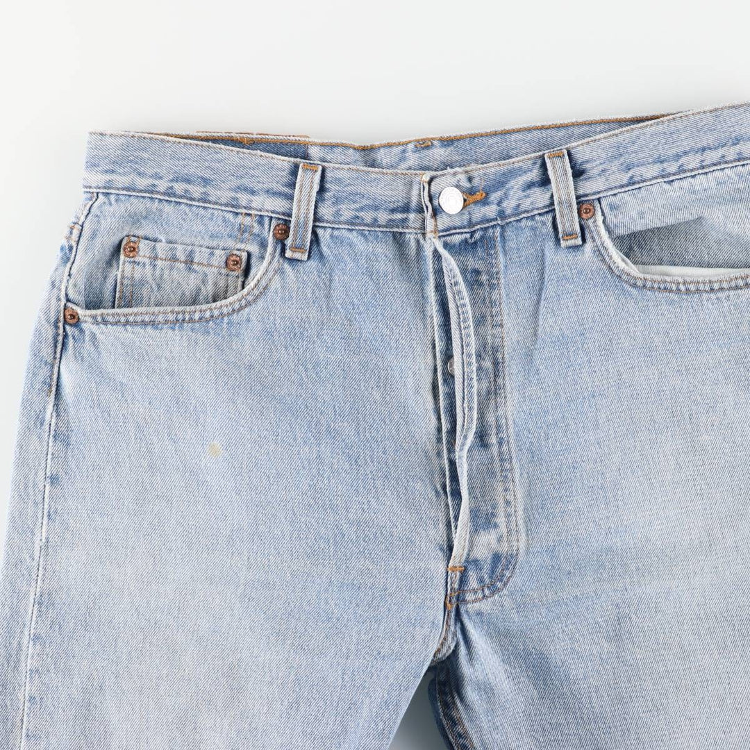 90'S Levi's 501-0133 Tapered Denim Pants, Made in USA, Men's, Size W33, Vintage cotton blue type Vintage Second Hand