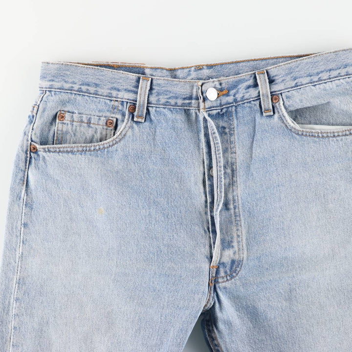 90'S Levi's 501-0133 Tapered Denim Pants, Made in USA, Men's, Size W33, Vintage cotton blue type Vintage Second Hand