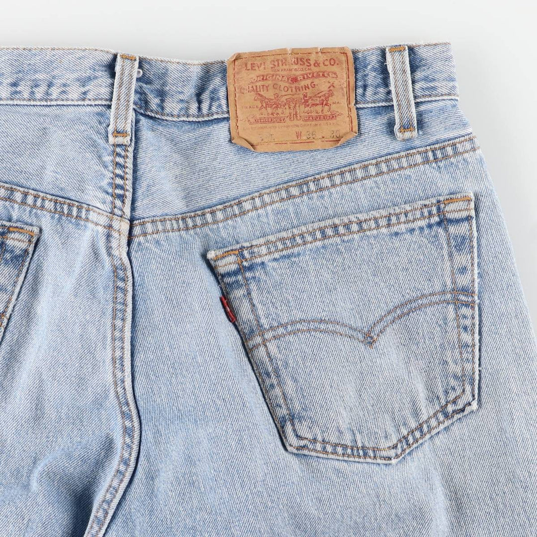 90'S Levi's 501-0133 Tapered Denim Pants, Made in USA, Men's, Size W33, Vintage cotton blue type Vintage Second Hand