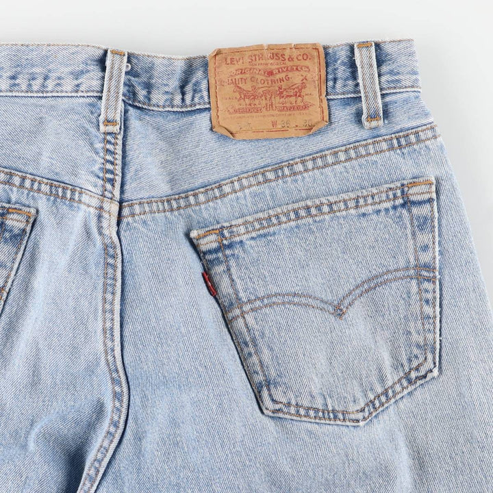 90'S Levi's 501-0133 Tapered Denim Pants, Made in USA, Men's, Size W33, Vintage cotton blue type Vintage Second Hand