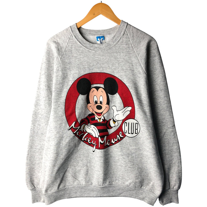 Vintage 1980'S Disney Mickey Mouse character sweatshirt, made in the USA, men's size XL cotton gray type Vintage Second Hand