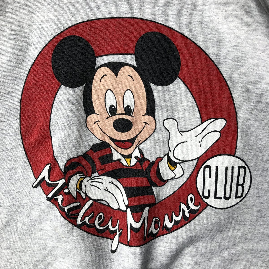Vintage 1980'S Disney Mickey Mouse character sweatshirt, made in the USA, men's size XL cotton gray type Vintage Second Hand