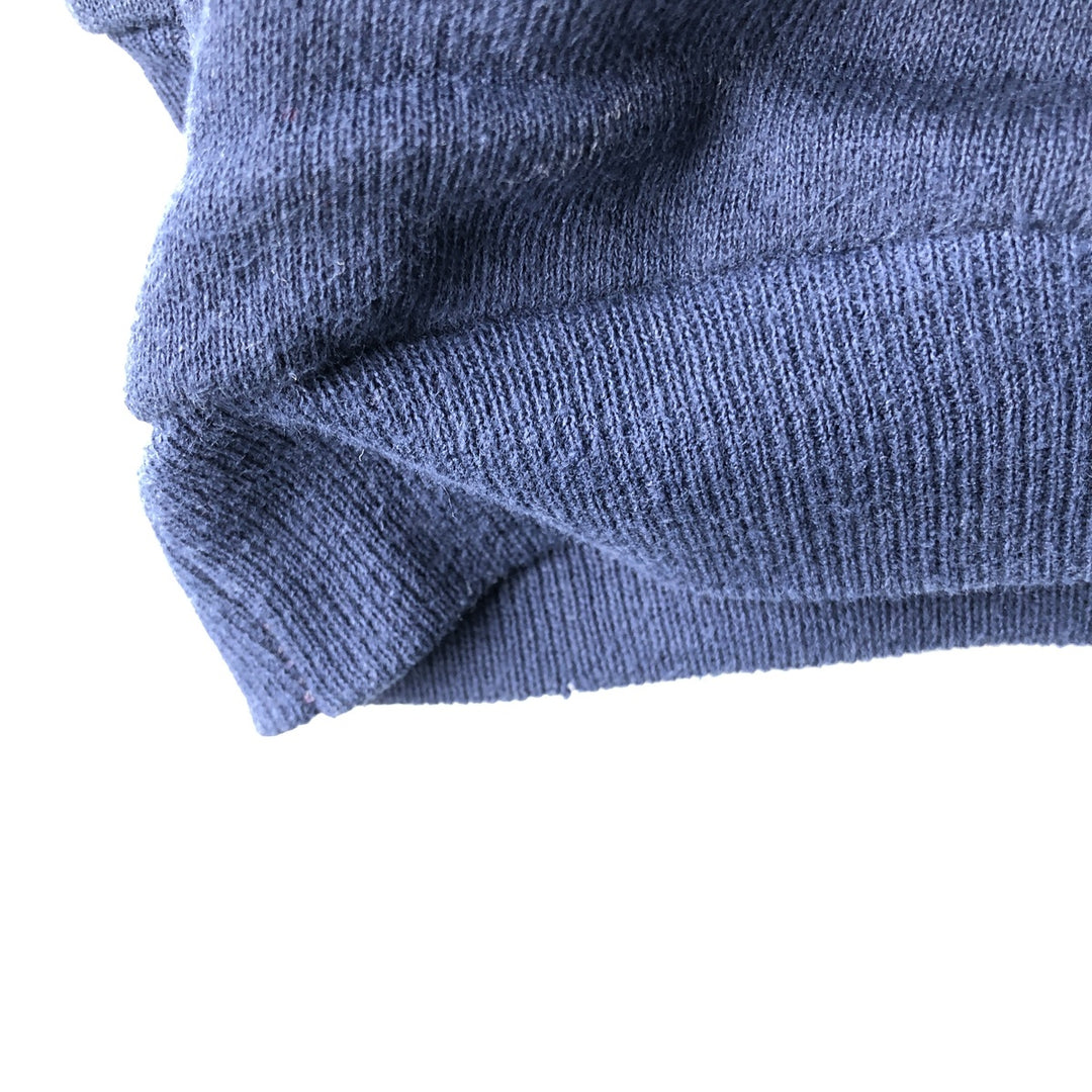 Vintage 80s-90'S Jerzees all-over print sweatshirt, made in the USA, men's size XL cotton navy blue type Vintage Second Hand