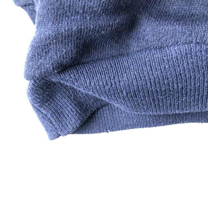 Vintage 80s-90'S Jerzees all-over print sweatshirt, made in the USA, men's size XL cotton navy blue type Vintage Second Hand