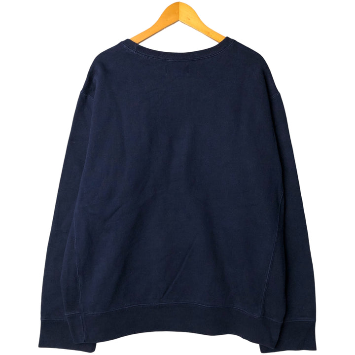 Ralph Lauren POLO by Ralph Lauren One Point Logo Sweatshirt Trainer Men's XXL cotton navy blue type Vintage Second Hand