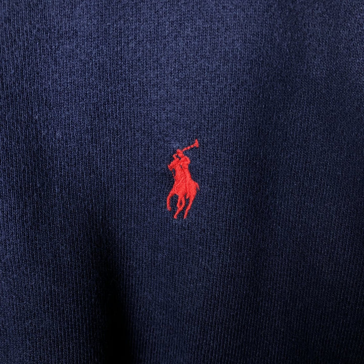 Ralph Lauren POLO by Ralph Lauren One Point Logo Sweatshirt Trainer Men's XXL cotton navy blue type Vintage Second Hand