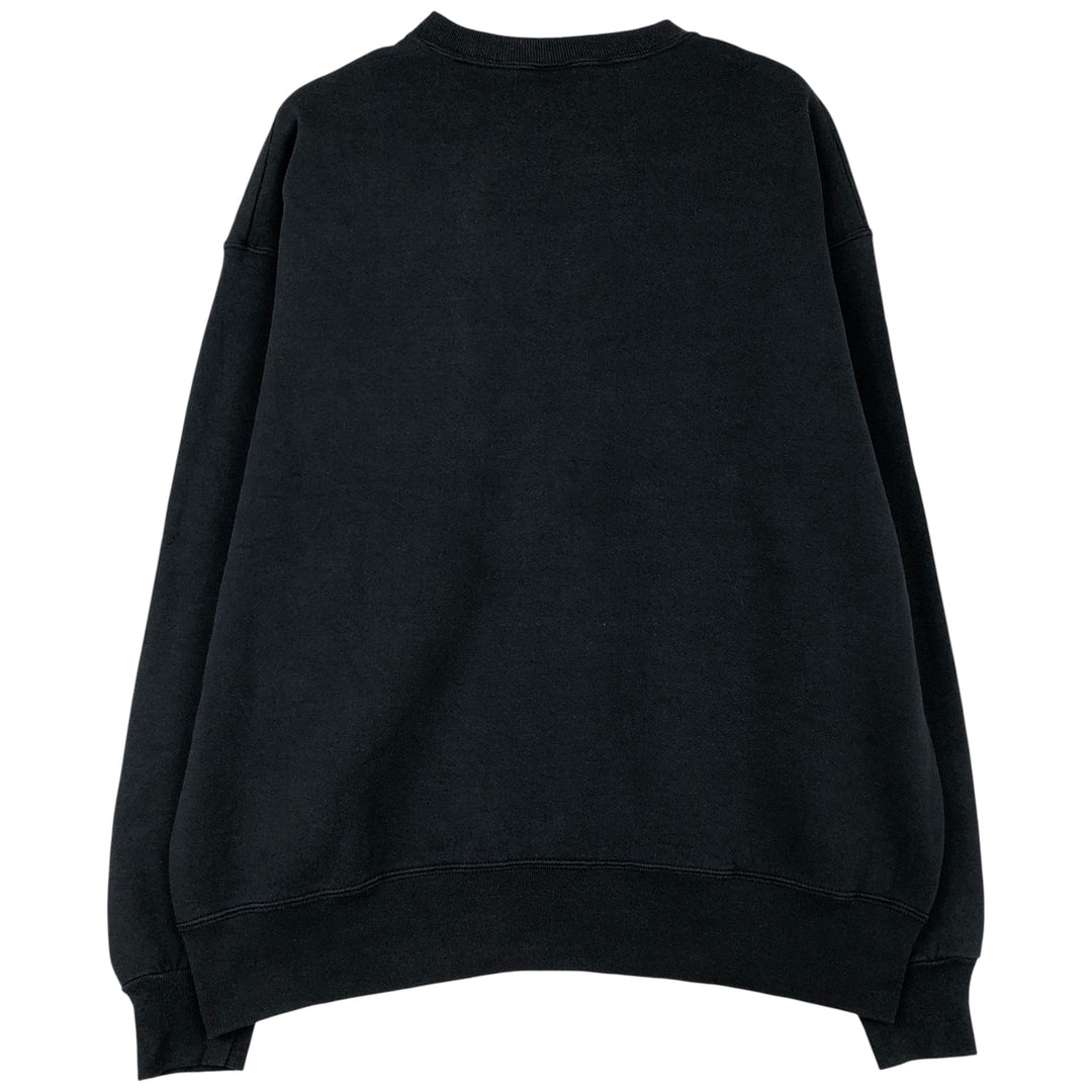 Vintage 80s-90'S BVD plain blank sweatshirt, made in the USA, men's size XL cotton black type Vintage Second Hand