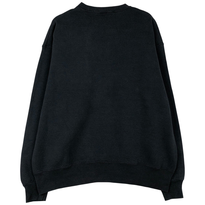 Vintage 80s-90'S BVD plain blank sweatshirt, made in the USA, men's size XL cotton black type Vintage Second Hand