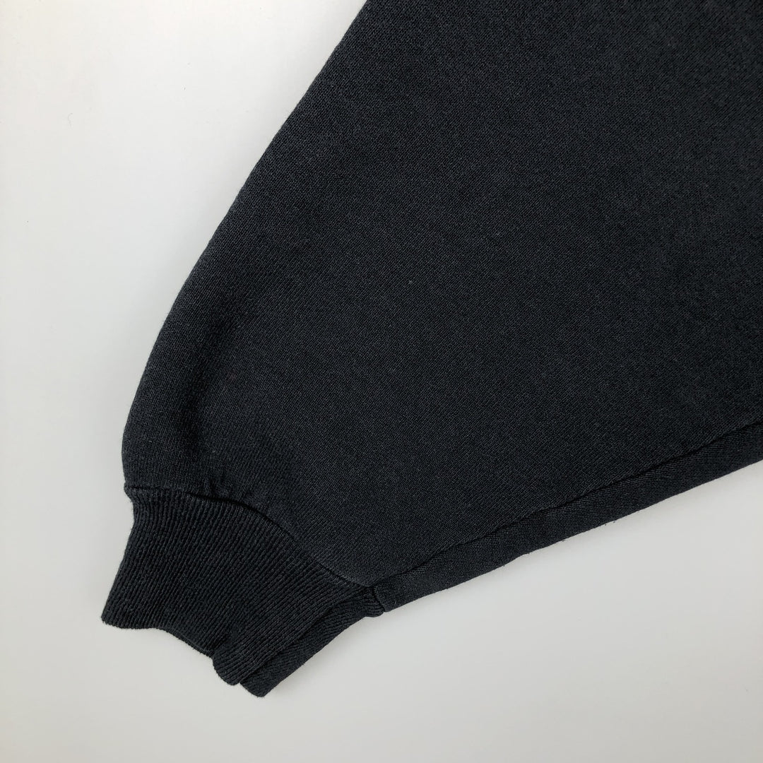 Vintage 80s-90'S BVD plain blank sweatshirt, made in the USA, men's size XL cotton black type Vintage Second Hand