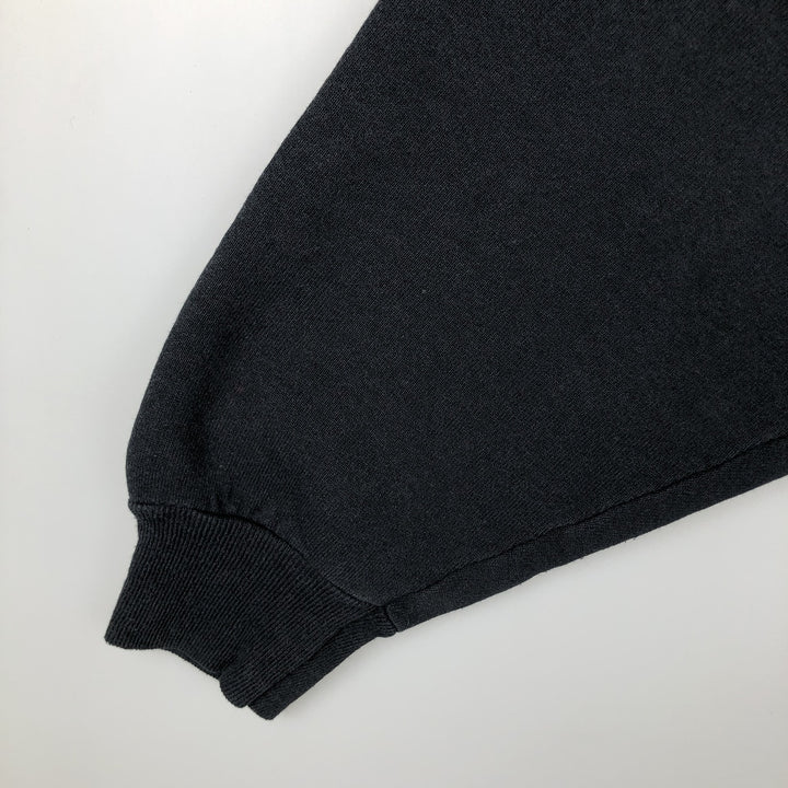 Vintage 80s-90'S BVD plain blank sweatshirt, made in the USA, men's size XL cotton black type Vintage Second Hand