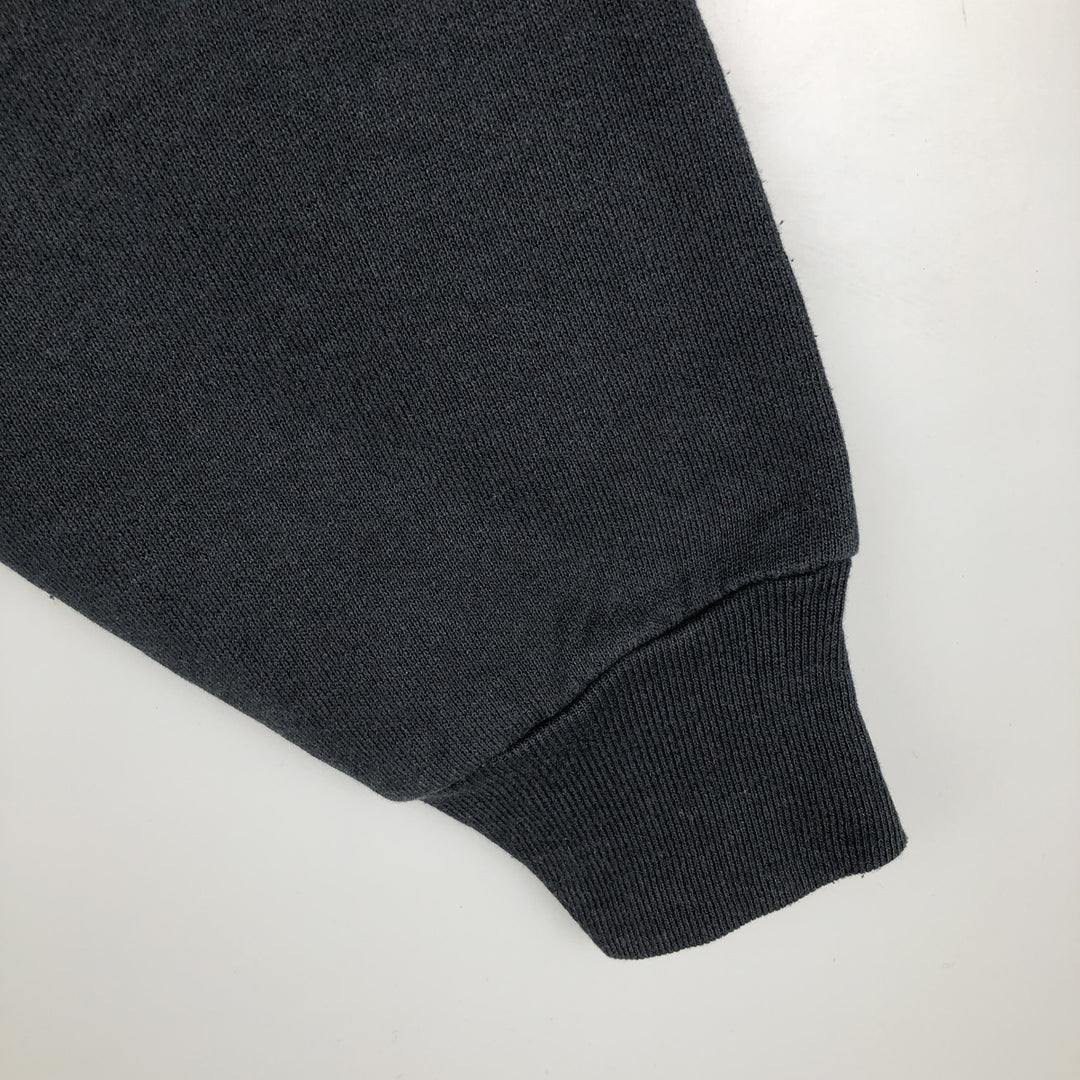 Vintage 80s-90'S BVD plain blank sweatshirt, made in the USA, men's size XL cotton black type Vintage Second Hand