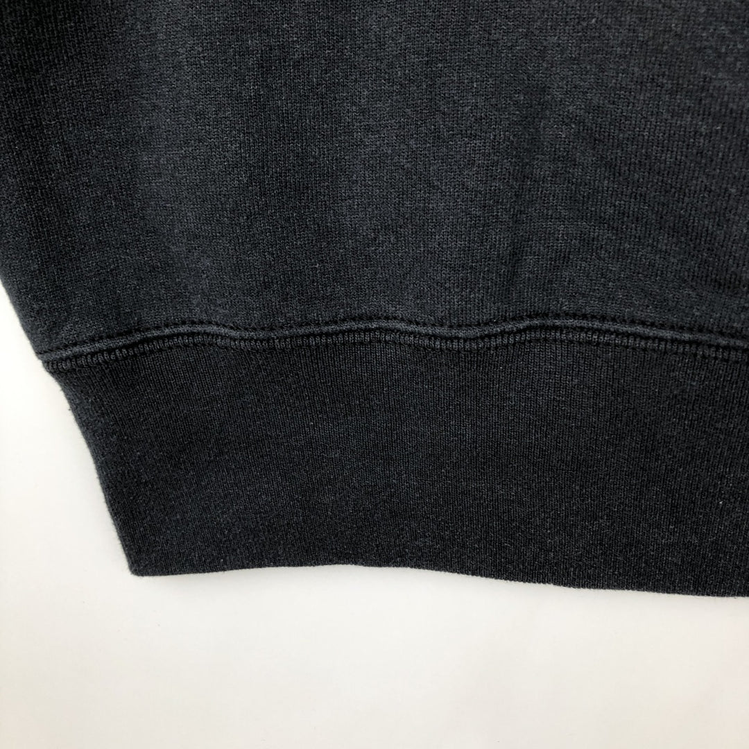 Vintage 80s-90'S BVD plain blank sweatshirt, made in the USA, men's size XL cotton black type Vintage Second Hand