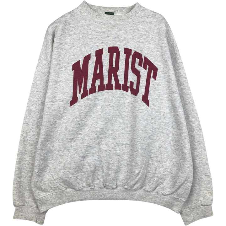 90'S MV Sport College Sweatshirt, Made in USA, Men's XL equivalent, Vintage cotton gray type Vintage Second Hand
