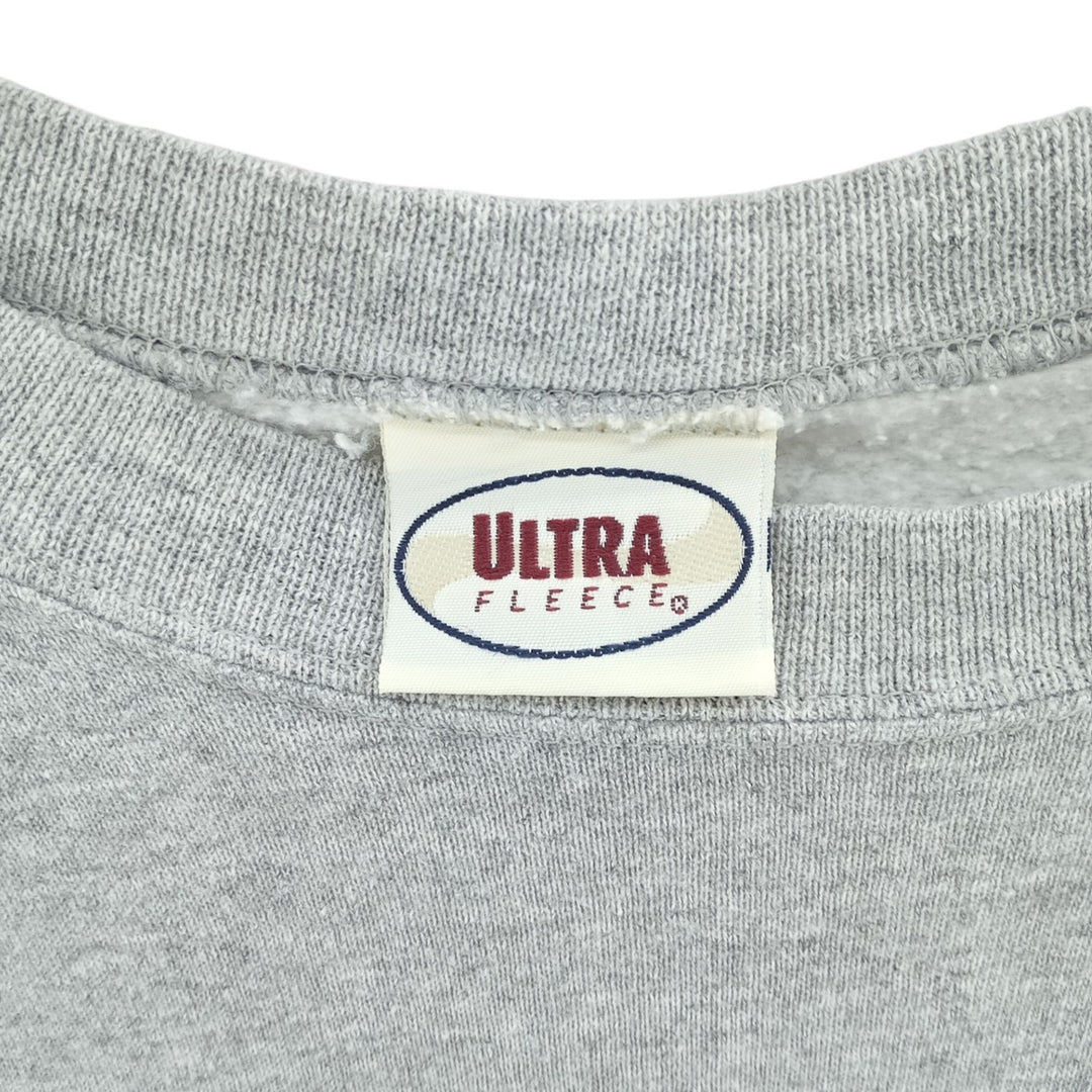 ULTRA FLEECE Plain Blank Sweatshirt, Men's XL cotton gray type Vintage Second Hand