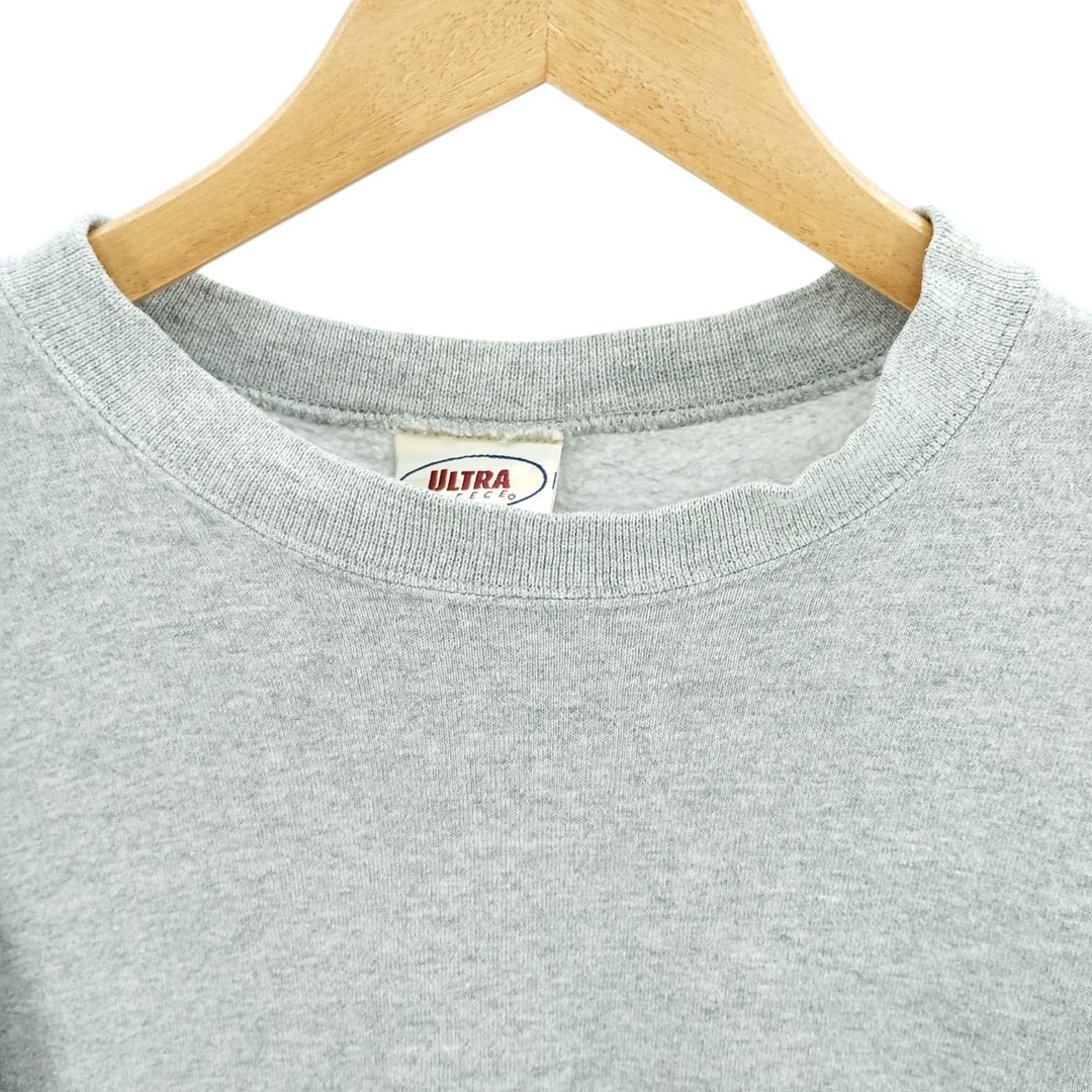 ULTRA FLEECE Plain Blank Sweatshirt, Men's XL cotton gray type Vintage Second Hand