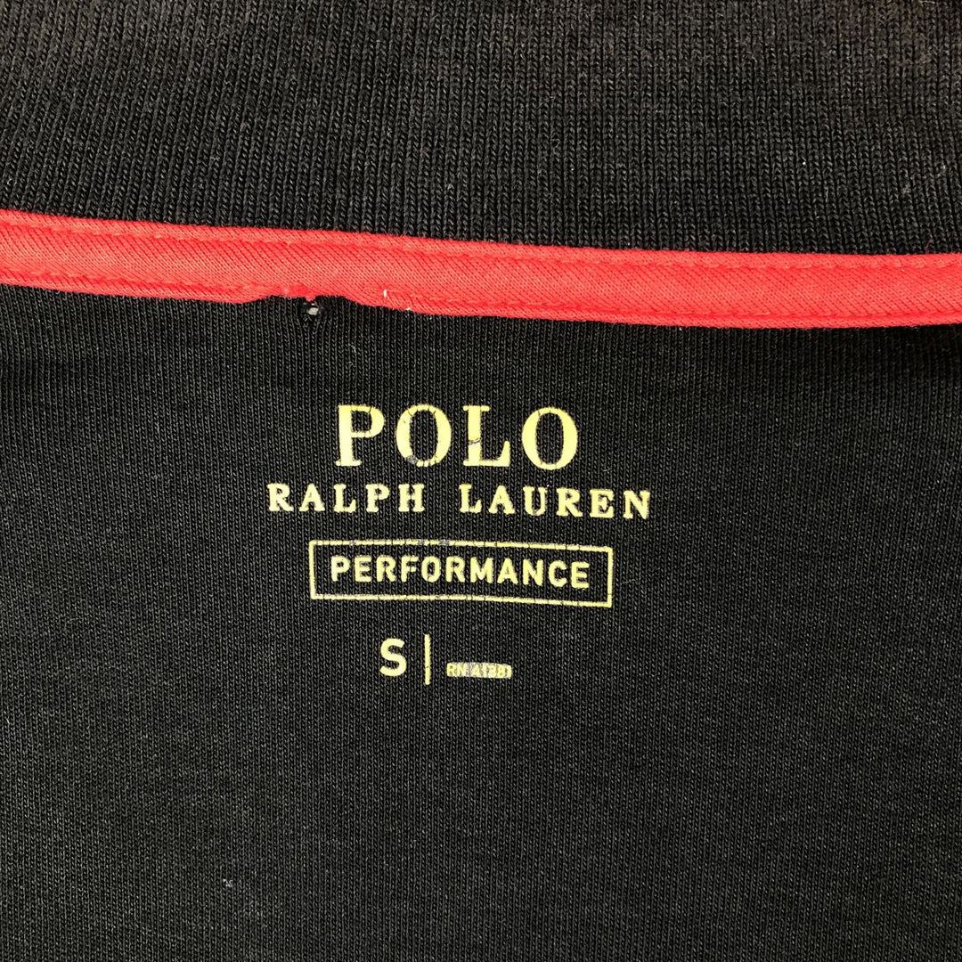 Ralph Lauren POLO RALPH LAUREN PERFORMANCE Jersey Track Jacket, Men's Size Small cotton black type Vintage Second Hand