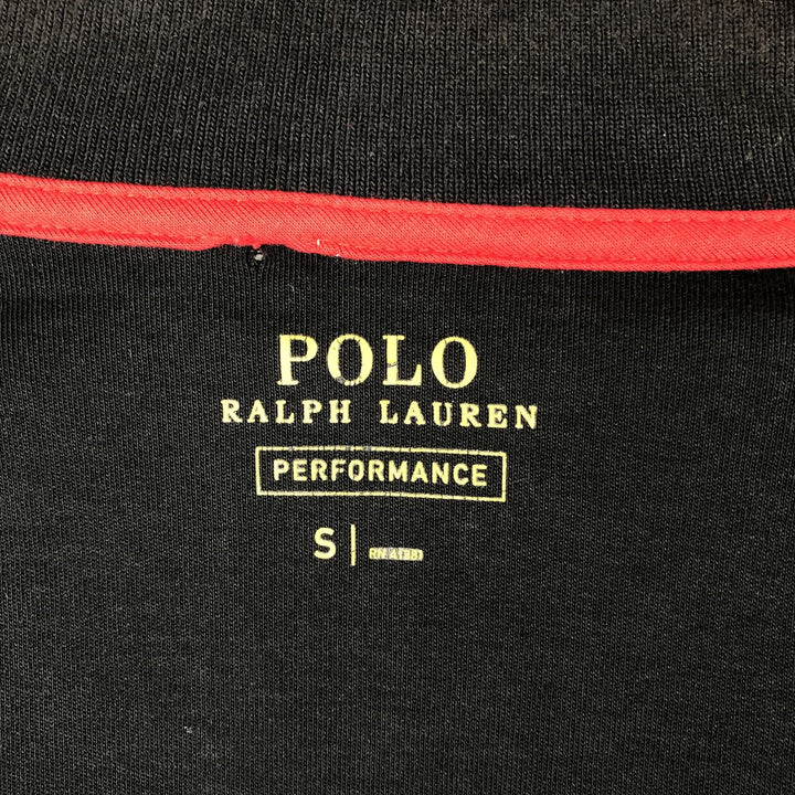 Ralph Lauren POLO RALPH LAUREN PERFORMANCE Jersey Track Jacket, Men's Size Small cotton black type Vintage Second Hand