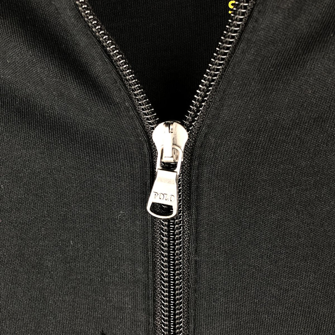 Ralph Lauren POLO RALPH LAUREN PERFORMANCE Jersey Track Jacket, Men's Size Small cotton black type Vintage Second Hand
