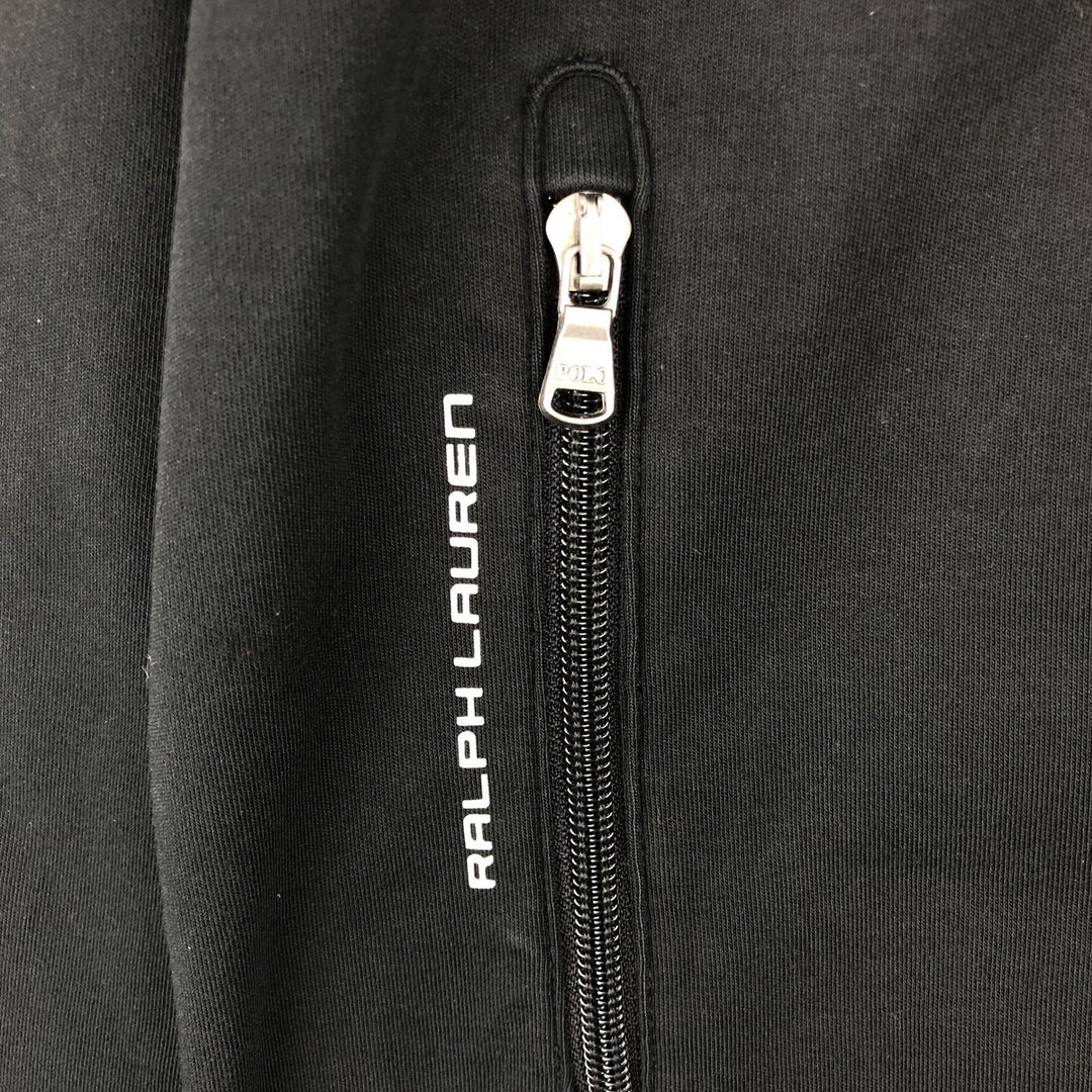 Ralph Lauren POLO RALPH LAUREN PERFORMANCE Jersey Track Jacket, Men's Size Small cotton black type Vintage Second Hand