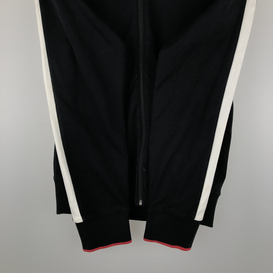 Ralph Lauren POLO RALPH LAUREN PERFORMANCE Jersey Track Jacket, Men's Size Small cotton black type Vintage Second Hand