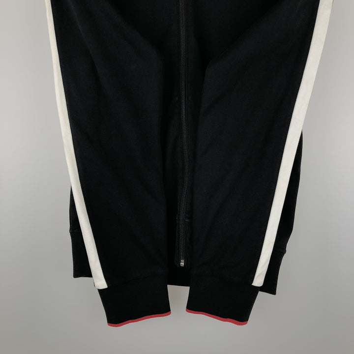 Ralph Lauren POLO RALPH LAUREN PERFORMANCE Jersey Track Jacket, Men's Size Small cotton black type Vintage Second Hand