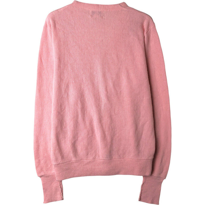 Vintage 80s-90'S Lacoste IZOD acrylic knit cardigan, made in the USA, size M, men's acrylic pink type Vintage Second Hand