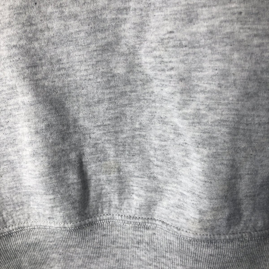 90'S Russell printed sweatshirt, sweatshirt, made in USA, men's size L, vintage cotton gray type Vintage Second Hand