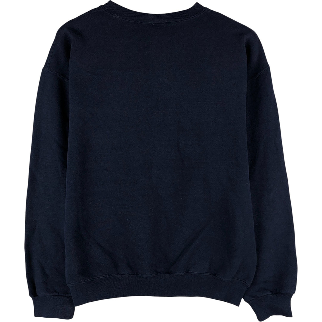 2000'S - Russell 3-Print College Sweatshirt, Men's Size M cotton navy blue type Vintage Second Hand