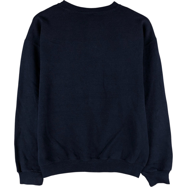 2000'S - Russell 3-Print College Sweatshirt, Men's Size M cotton navy blue type Vintage Second Hand