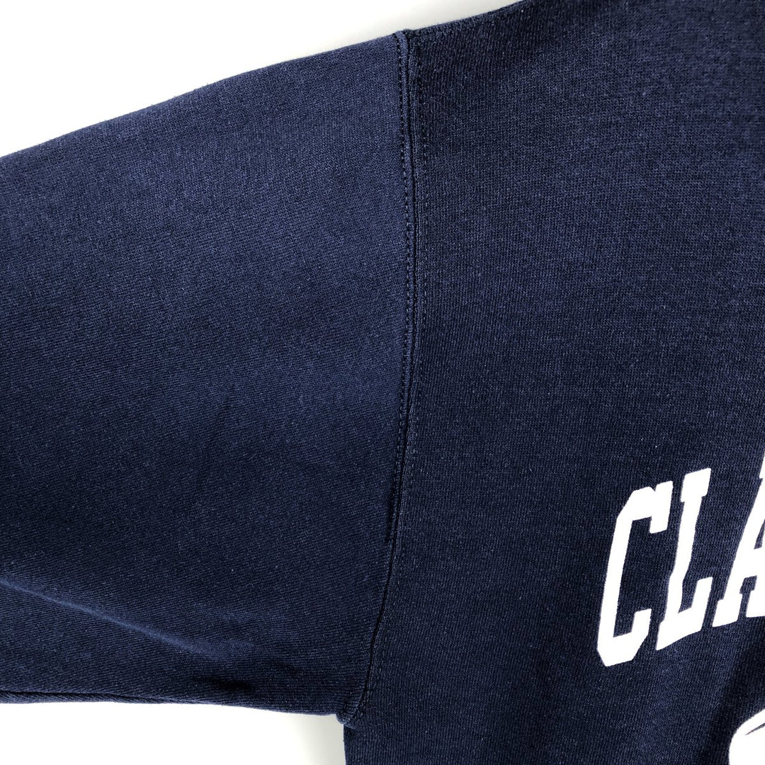 2000'S - Russell 3-Print College Sweatshirt, Men's Size M cotton navy blue type Vintage Second Hand