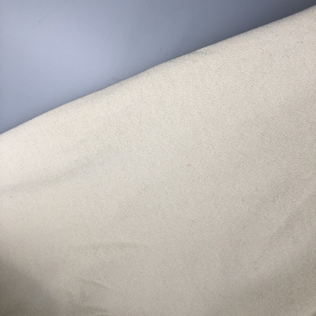 90'S PLUMA SANTEE College Sweatshirt, Made in USA, Men's Size XL, Vintage polyester ivory Vintage Second Hand