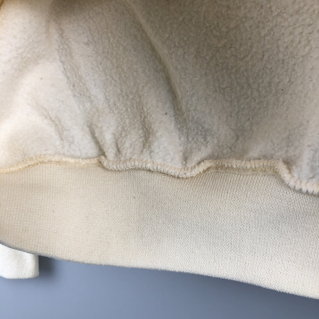 90'S PLUMA SANTEE College Sweatshirt, Made in USA, Men's Size XL, Vintage polyester ivory Vintage Second Hand