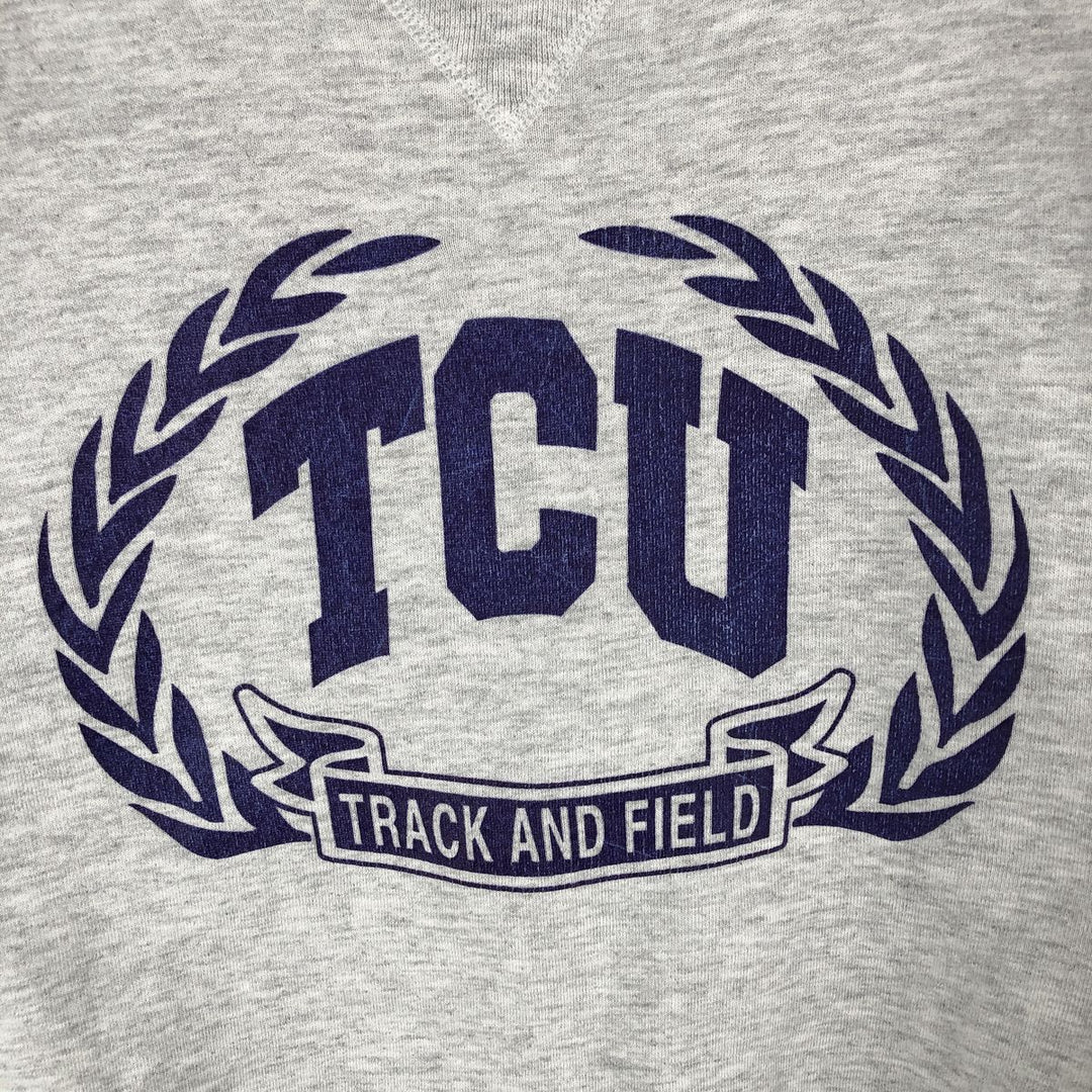 90'S Russell College Sweatshirt, Made in USA, Men's XL, Vintage cotton gray type Vintage Second Hand