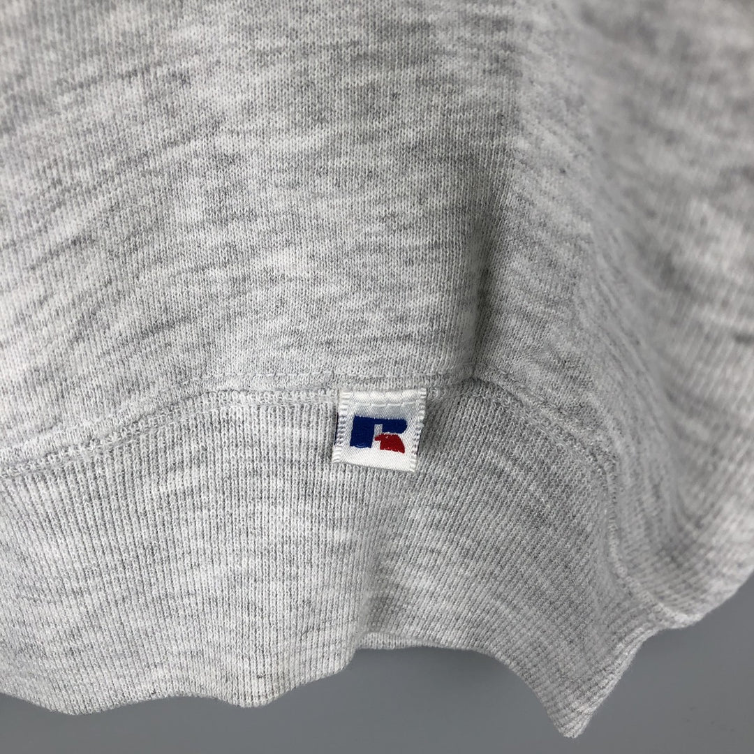 90'S Russell College Sweatshirt, Made in USA, Men's XL, Vintage cotton gray type Vintage Second Hand