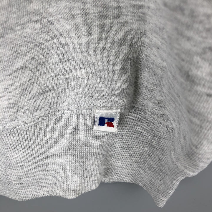 90'S Russell College Sweatshirt, Made in USA, Men's XL, Vintage cotton gray type Vintage Second Hand