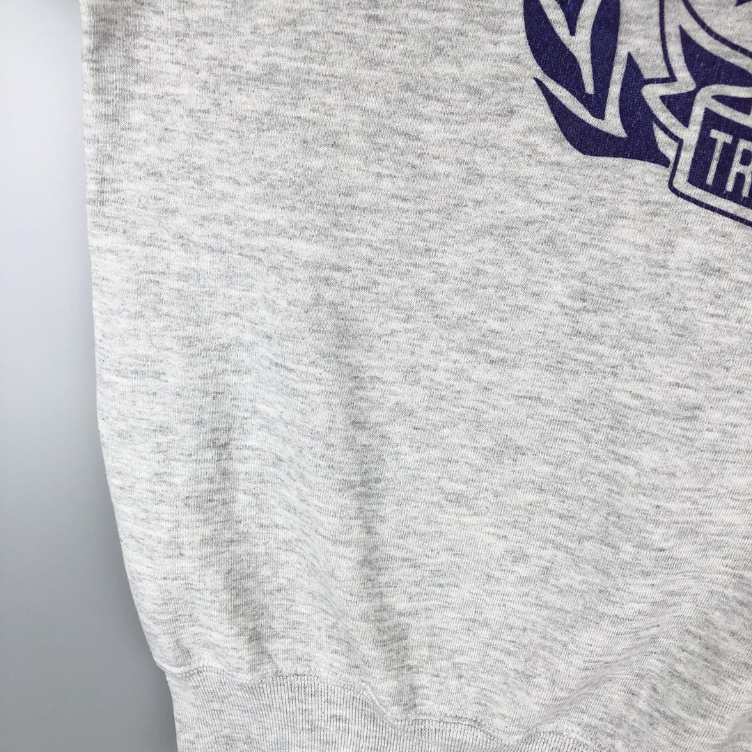 90'S Russell College Sweatshirt, Made in USA, Men's XL, Vintage cotton gray type Vintage Second Hand